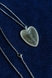 Gucci Sliver Heart Necklace