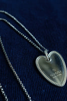 Gucci Sliver Heart Necklace