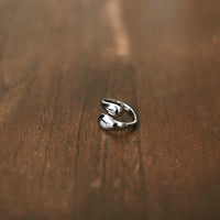 Japan 925 Silver Hands Ring